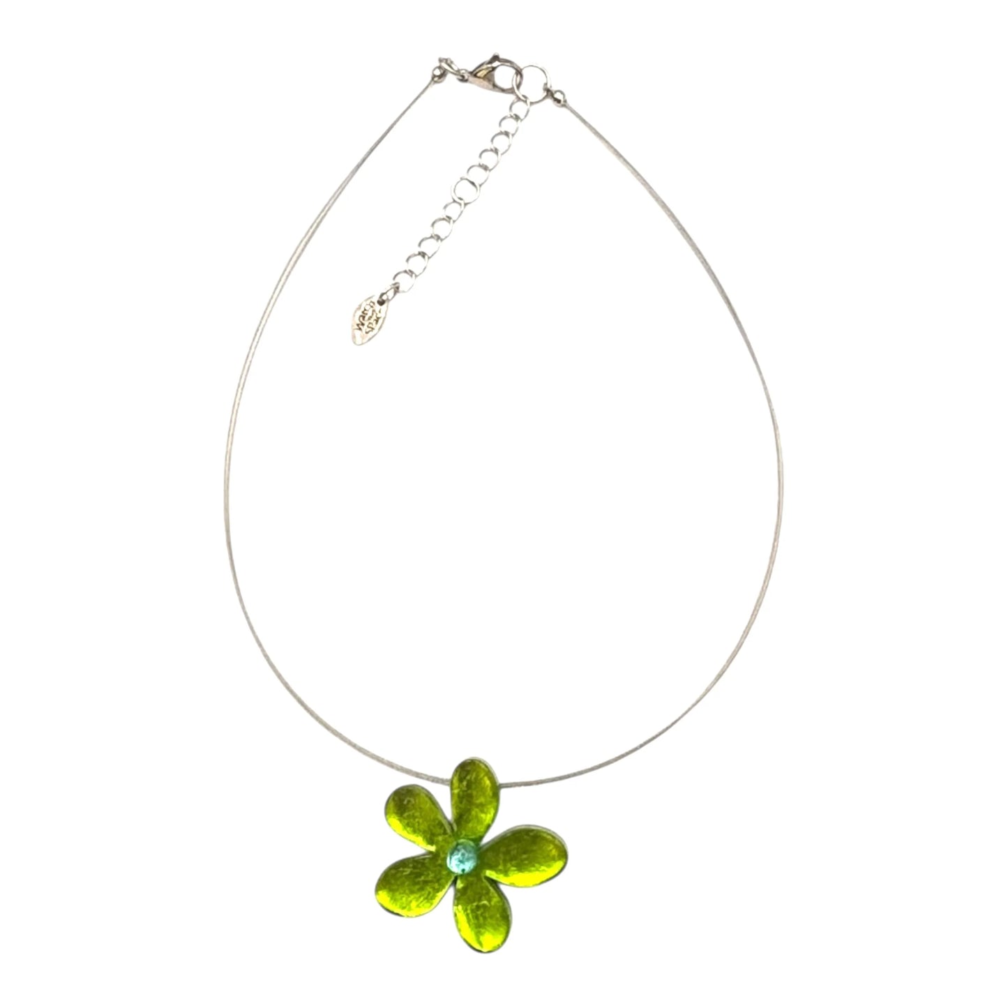 ‘Watch This Space’ Small Flower Necklace - Zest