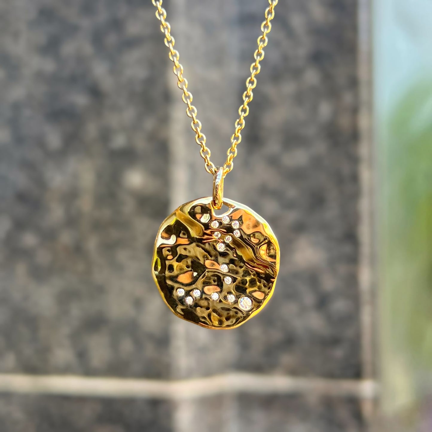 9ct Yellow Gold Plated Star Sign Constellation Necklace