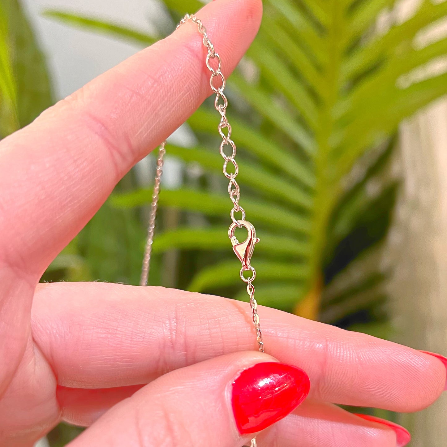 Pink Rose Quartz Sterling Silver Flower Necklace