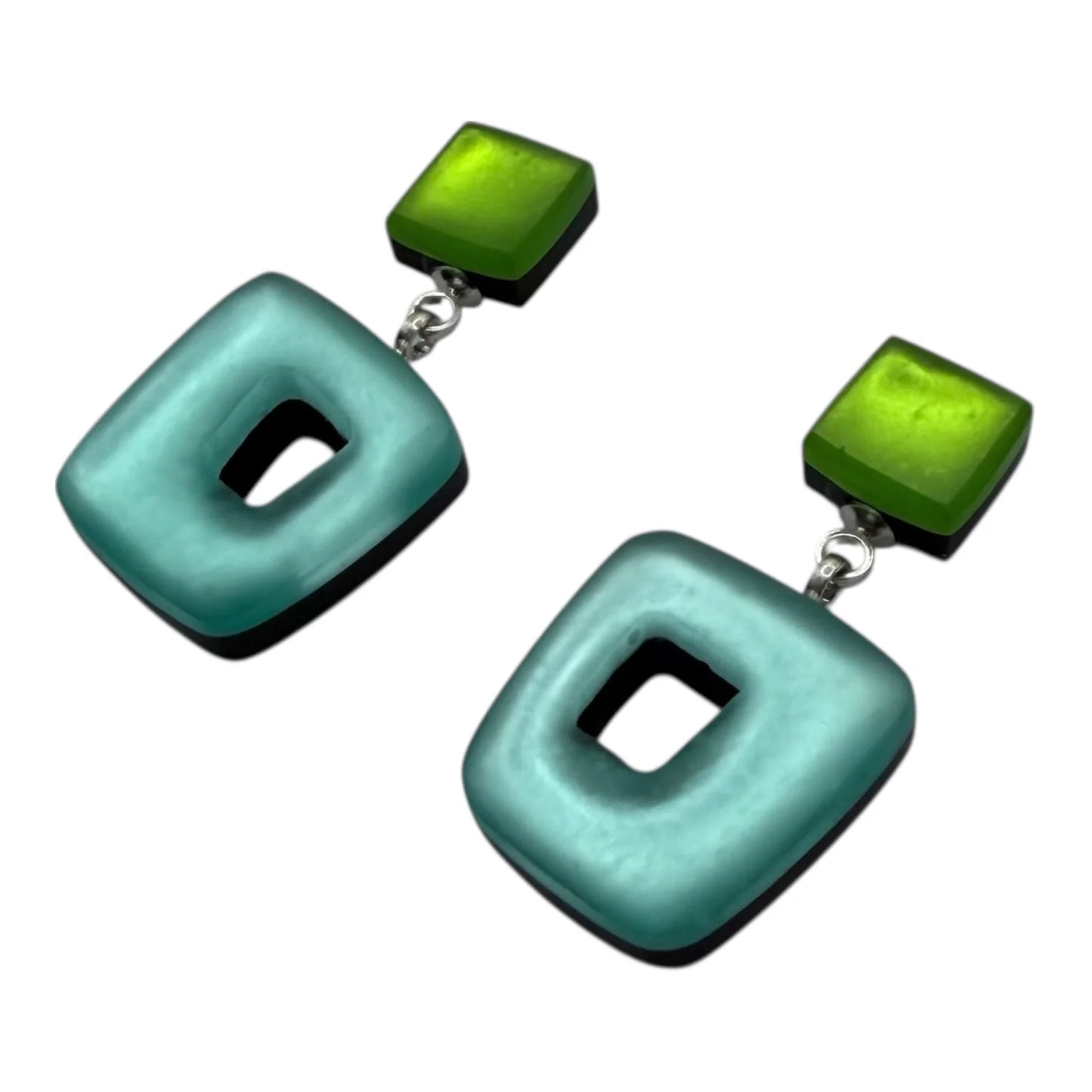 Pre-Order | Zest Hollow Square Drop Earrings | Watch This Space