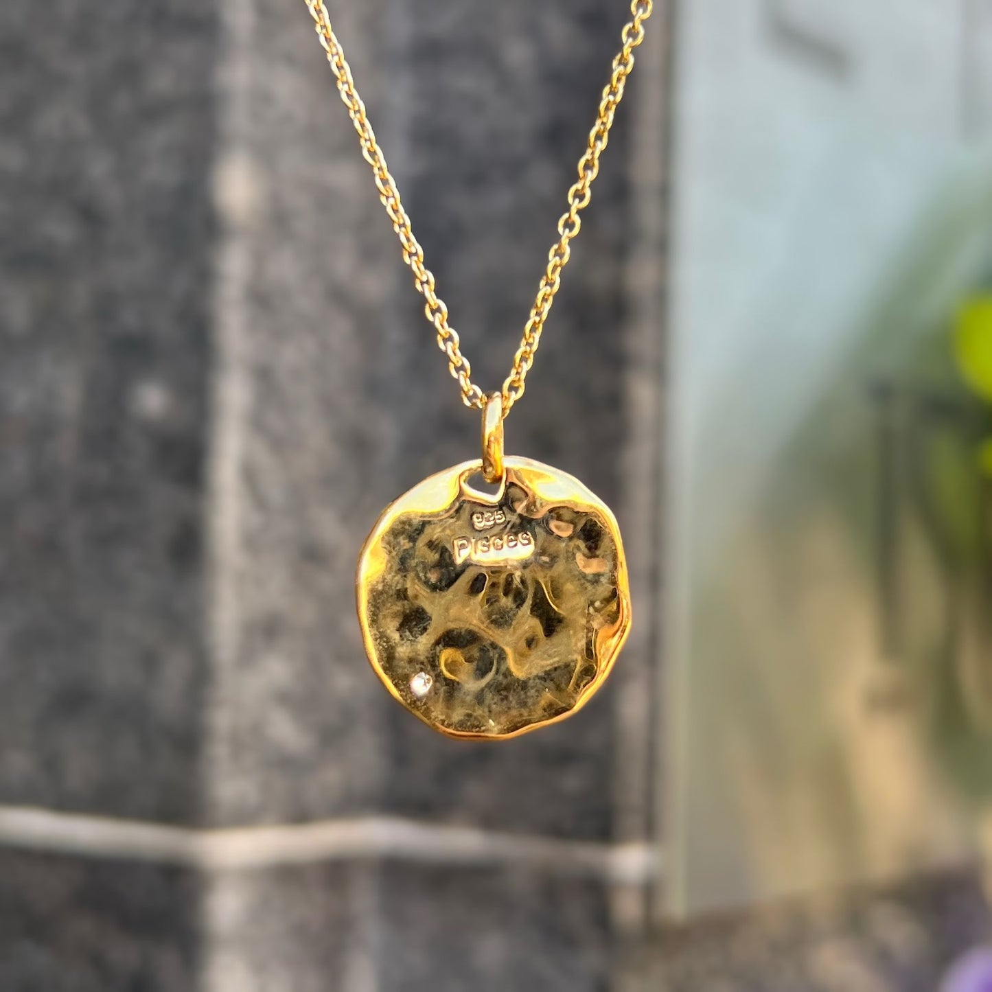 9ct Yellow Gold Plated Star Sign Constellation Necklace