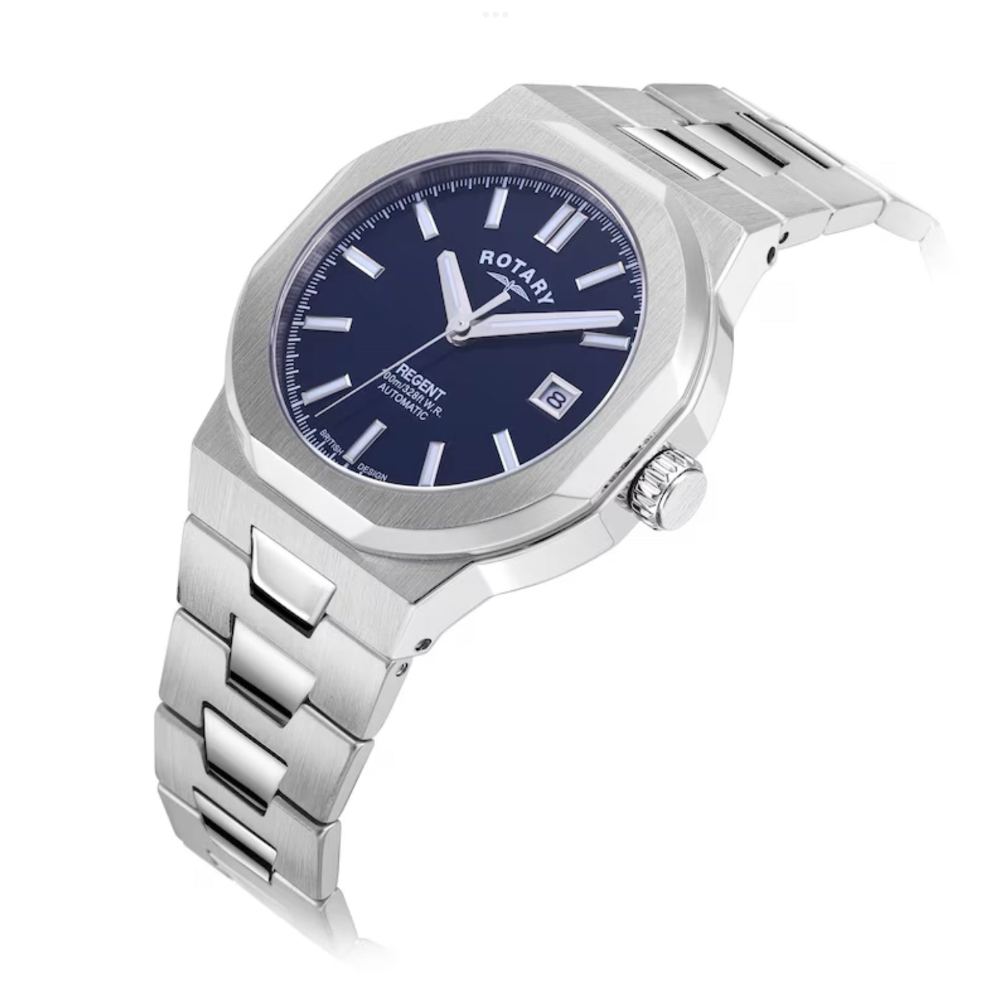 Rotary Regents Automatic Men's Stainless Steel Watch