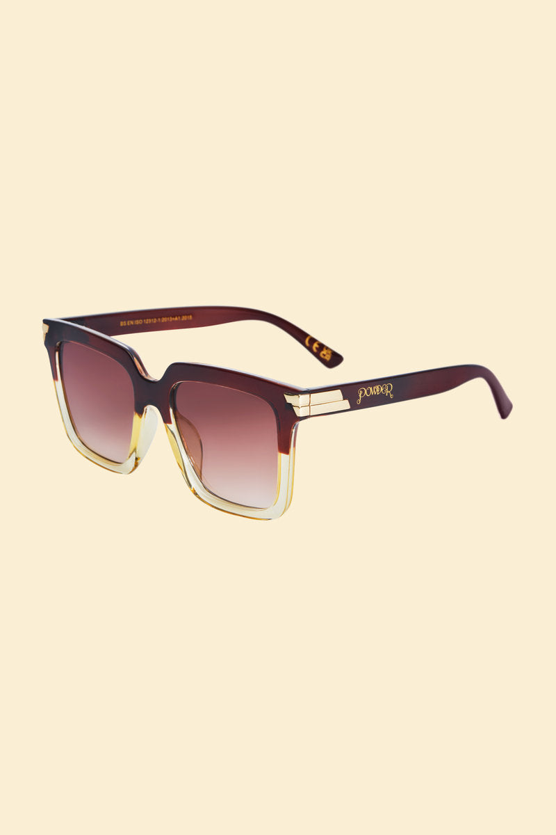 Powder Accessories Luxe Fallon - Mahogany/Nude Sunglasses