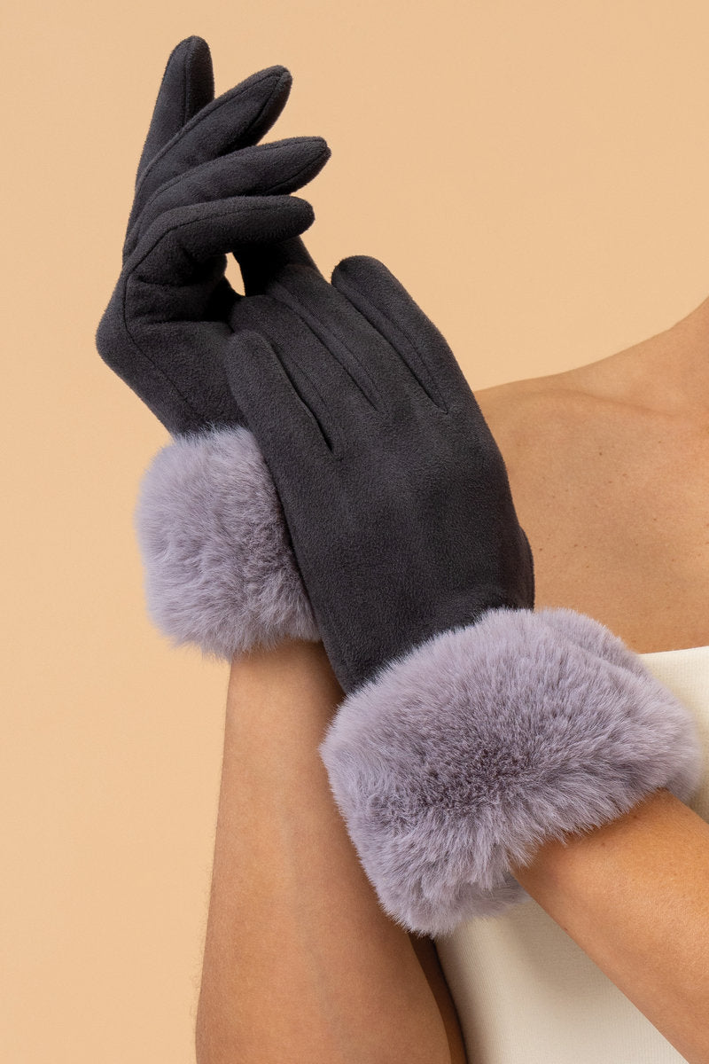Powder Accessories Bettina Gloves - Slate & Mist