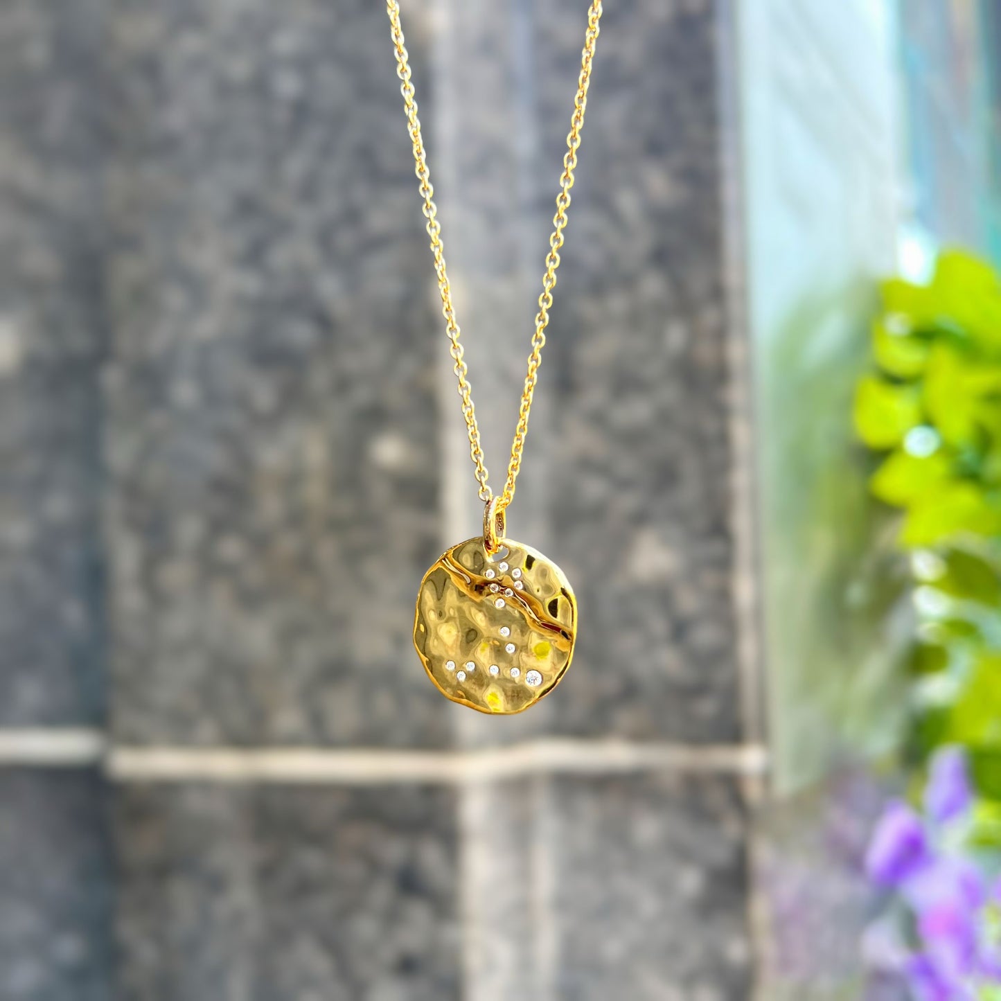 9ct Yellow Gold Plated Star Sign Constellation Necklace