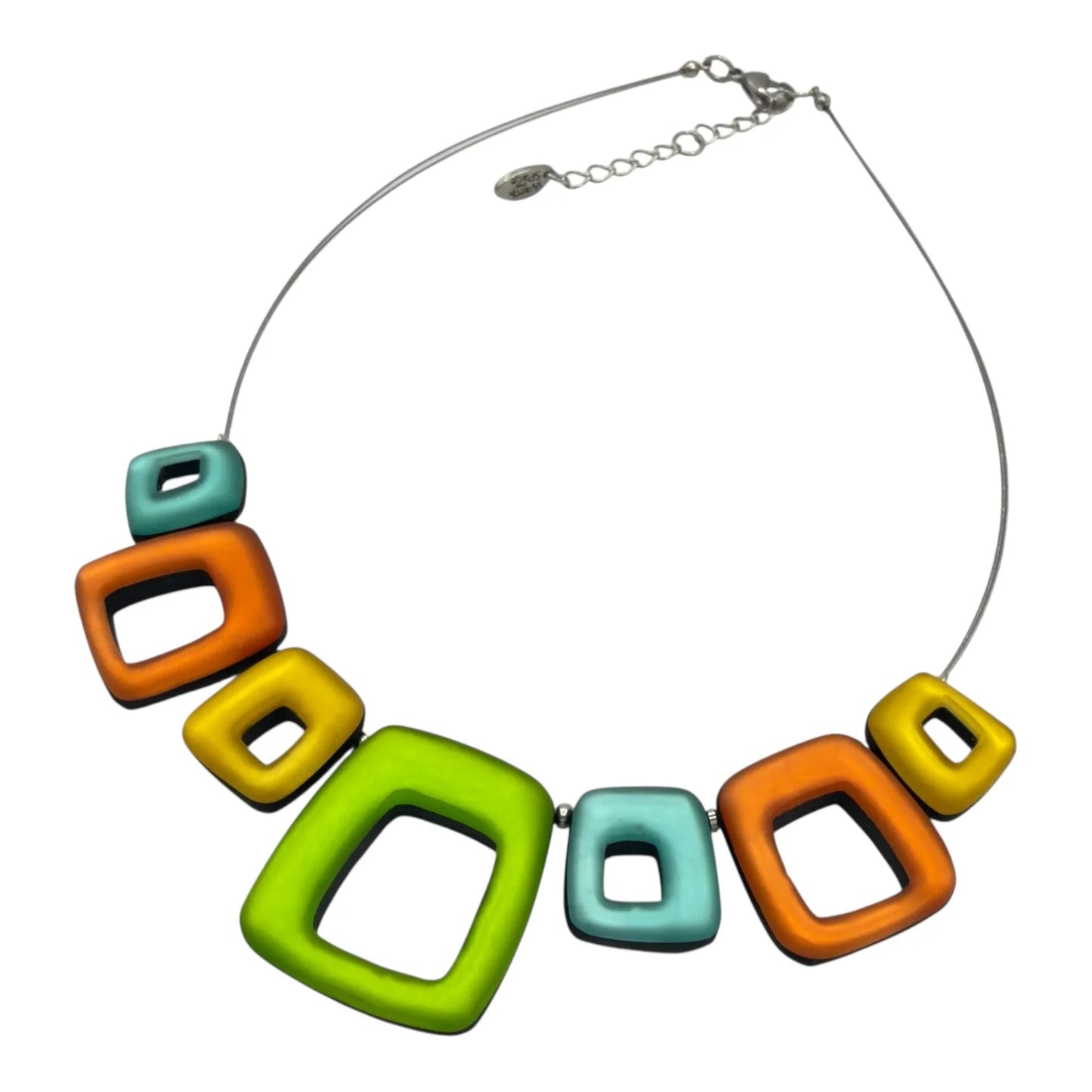 Pre-Order | Zest Hollow Squares Necklace | Watch This Space
