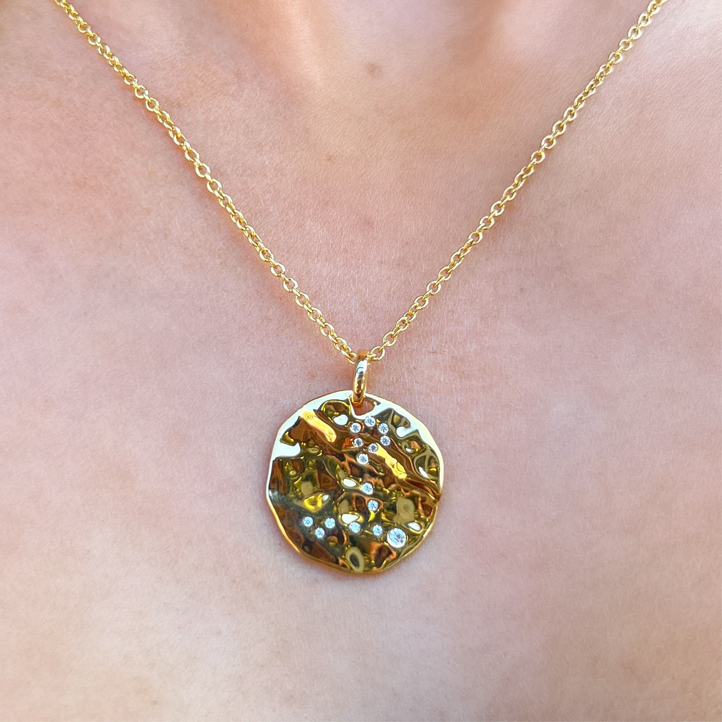 9ct Yellow Gold Plated Star Sign Constellation Necklace