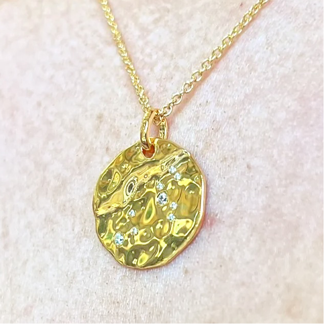9ct Yellow Gold Plated Star Sign Constellation Necklace