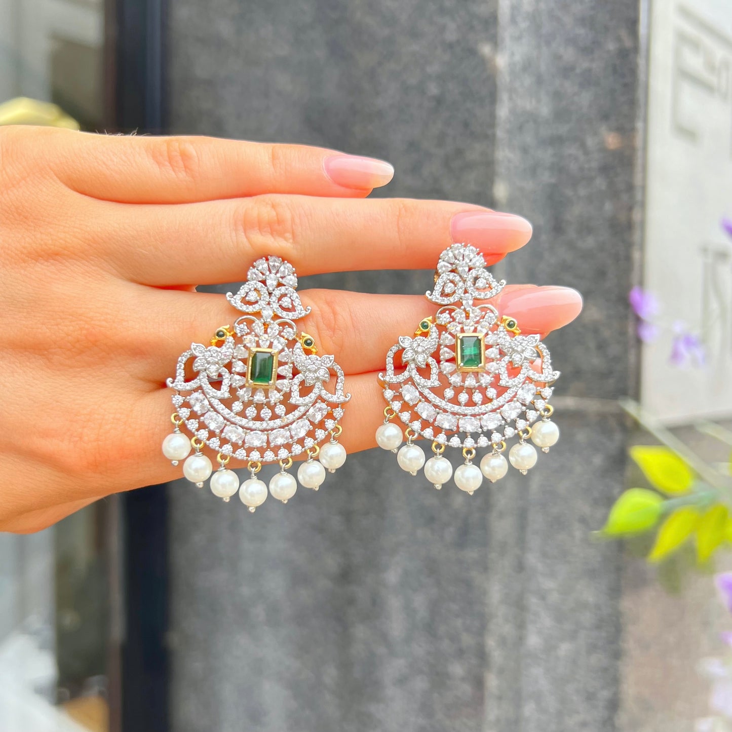 Indian Wedding Jewellery Set - Earrings & Necklace