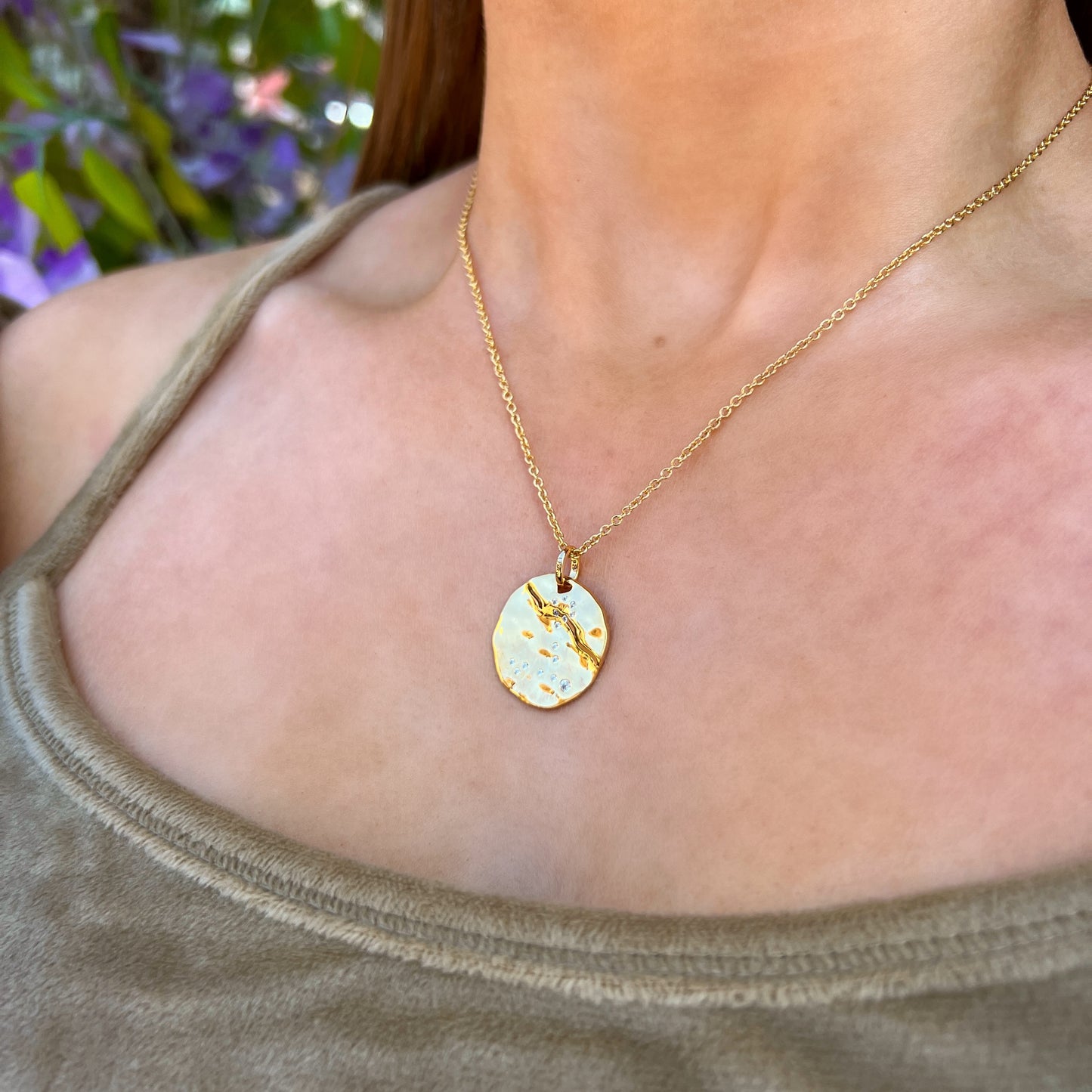 9ct Yellow Gold Plated Star Sign Constellation Necklace