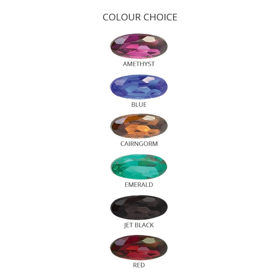 3" Celtic Chrome Quaich With Choice of Coloured Stone