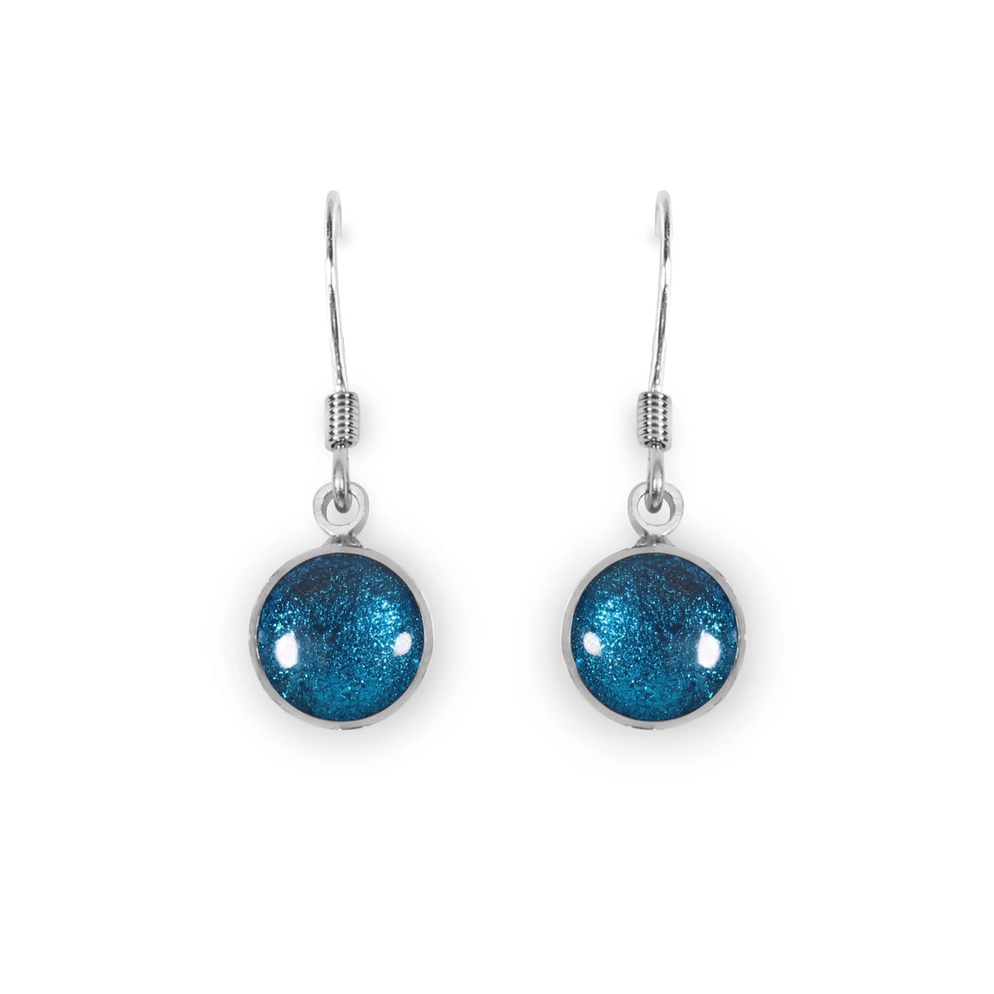 ‘Watch This Space’ Circle Drop Earrings - Turquoise