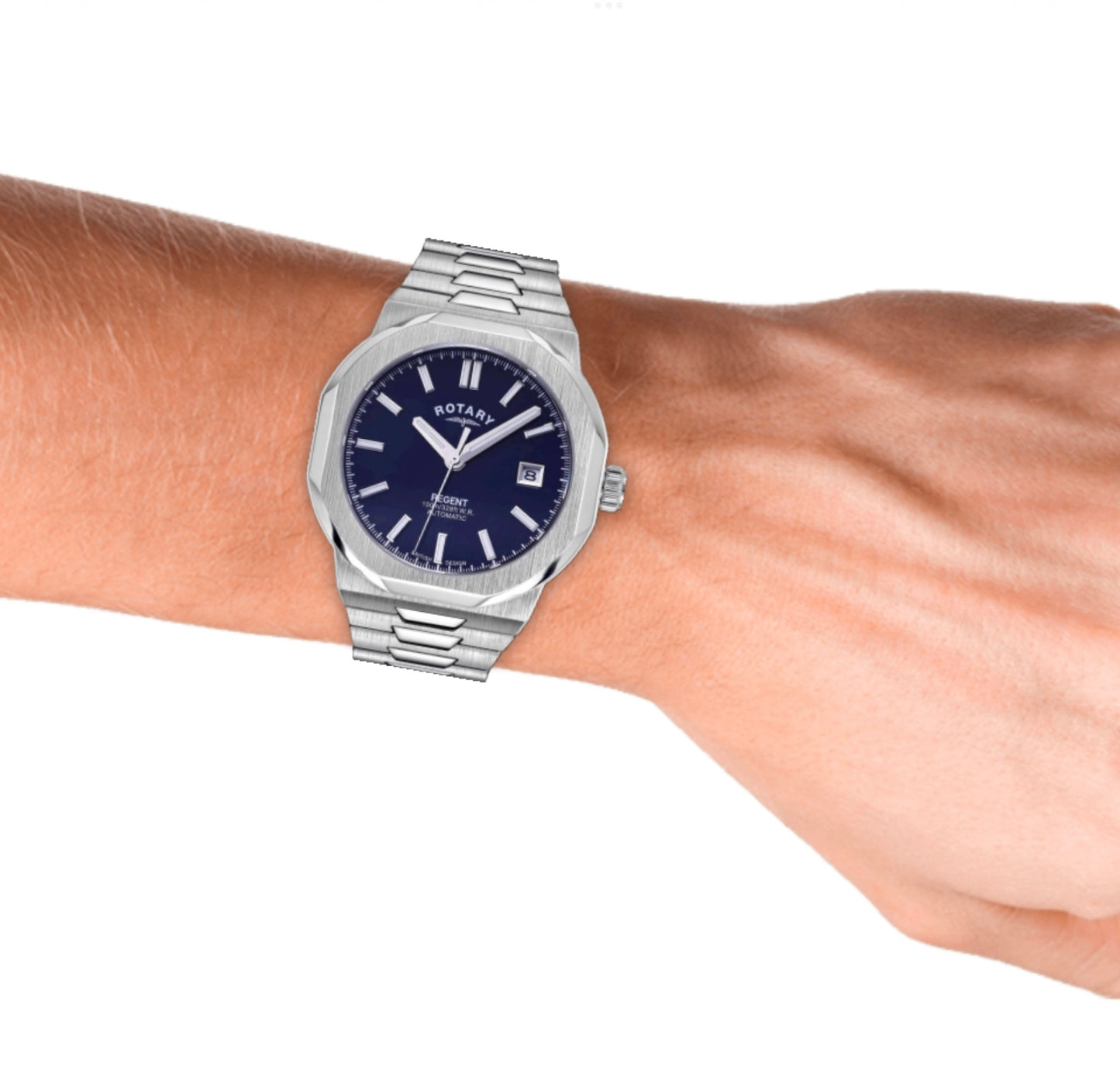 Rotary Regents Automatic Men's Stainless Steel Watch