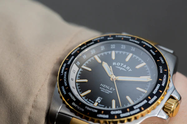 Rotary Henley WorldTimer Gents Watch