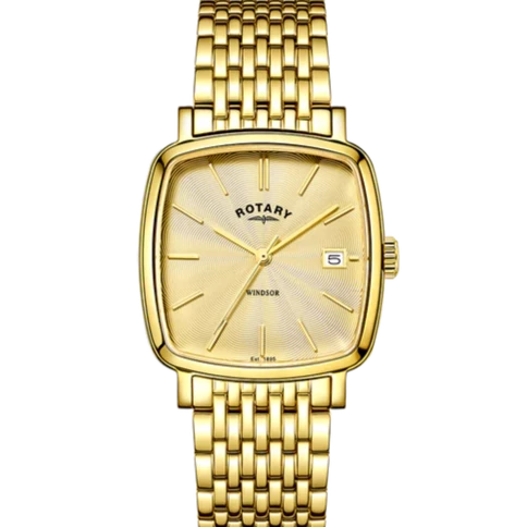 Rotary Gold Plated Dress Windsor Gents Watch