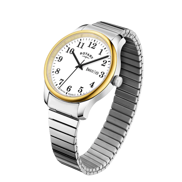 Rotary Two Tone Expanding Gents Watch
