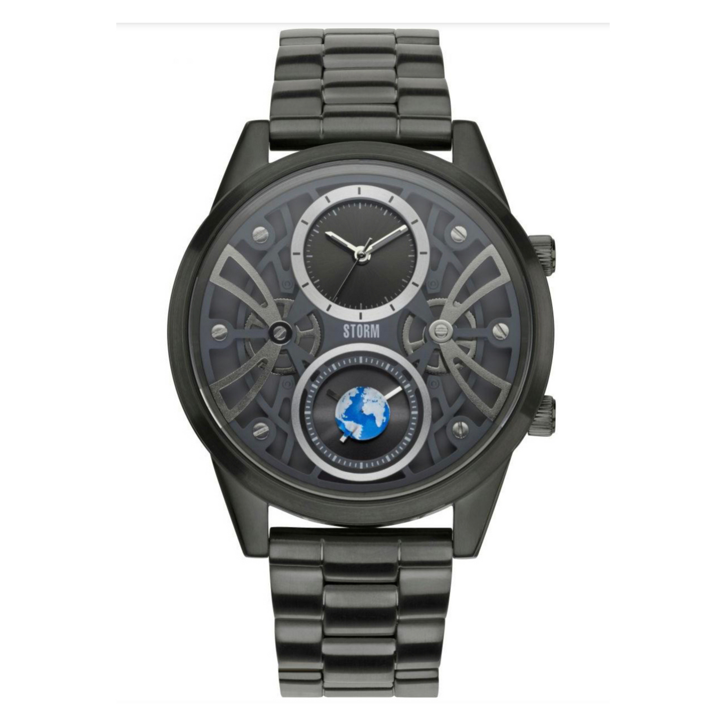 STORM Gents Globe-X Black Steel Watch