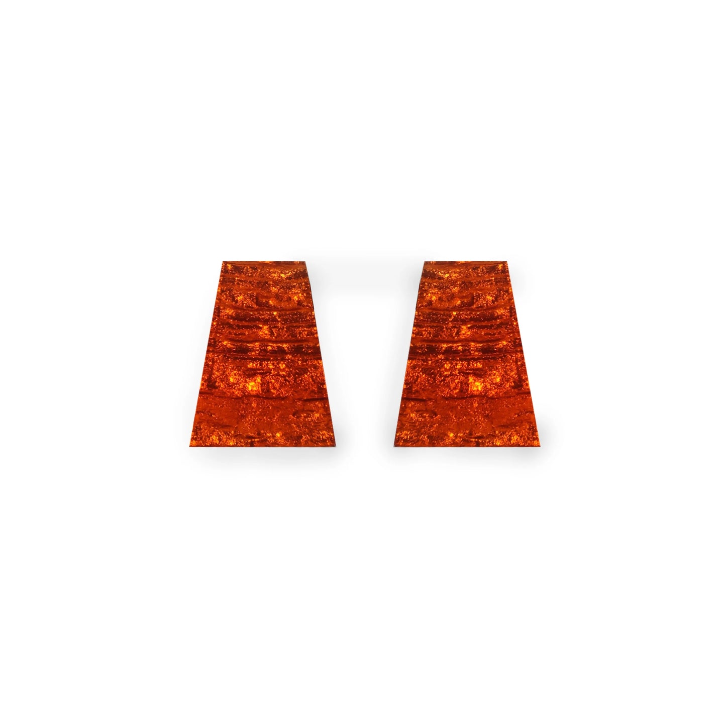 ‘Watch This Space’ Aztec Stud Earrings - Orange
