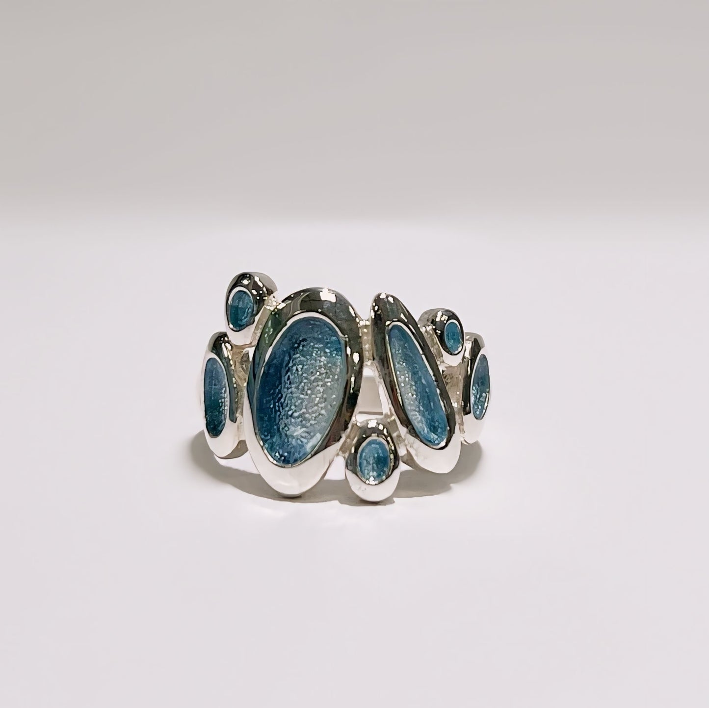 Sterling Silver Sheila Fleet 'Shoreline Pebble' Dress Ring - Size K