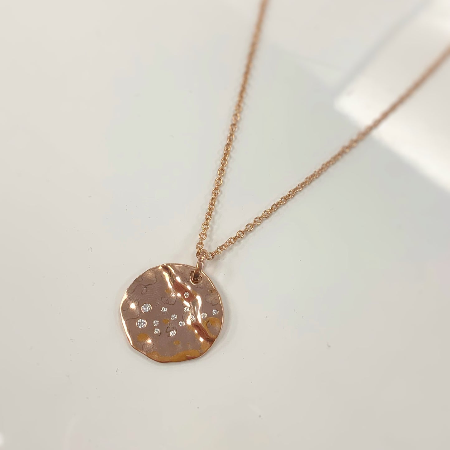 9ct Rose Gold Plated Star Sign Constellation Necklace