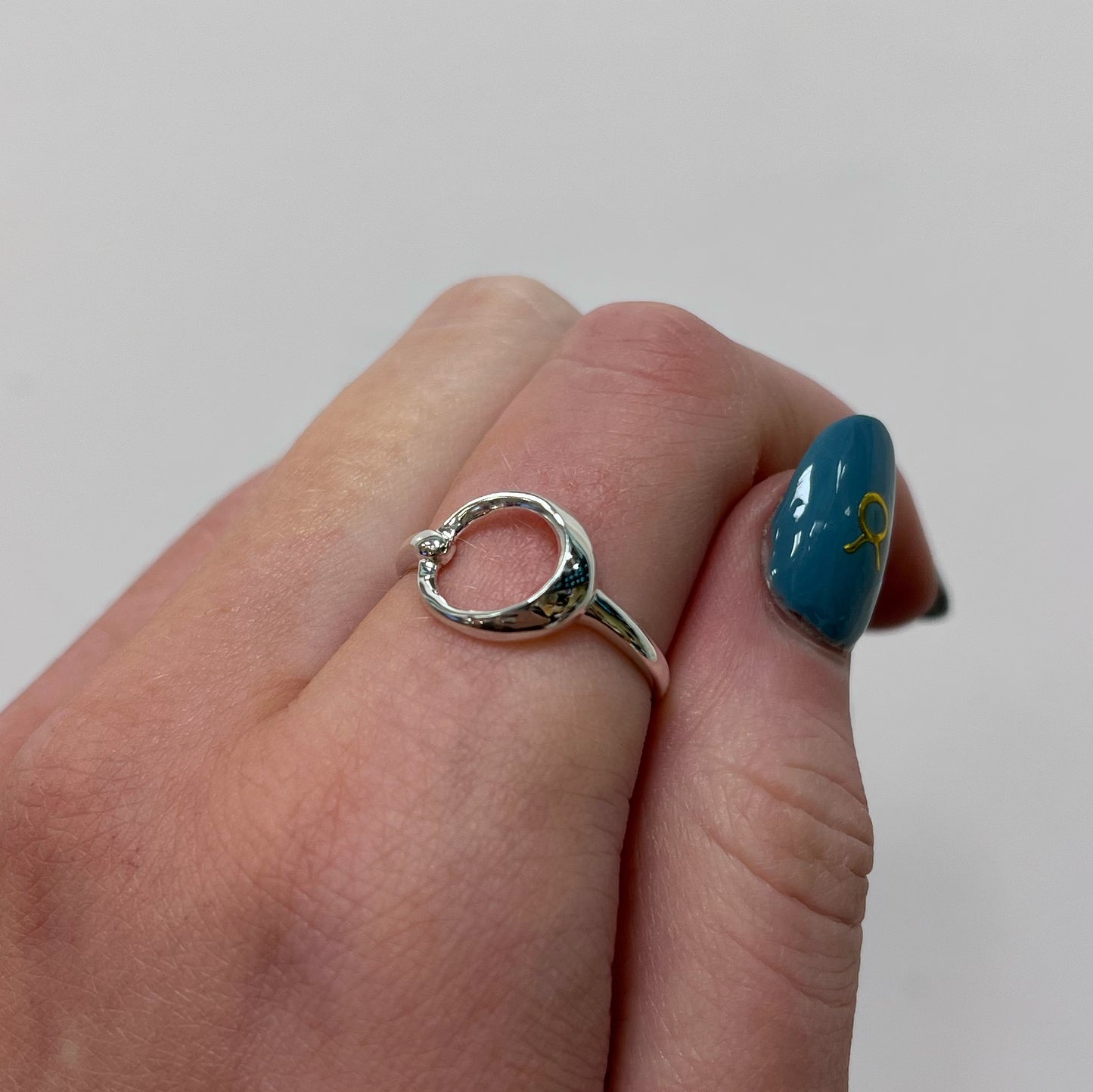 Sterling Silver Hoop Design Ring