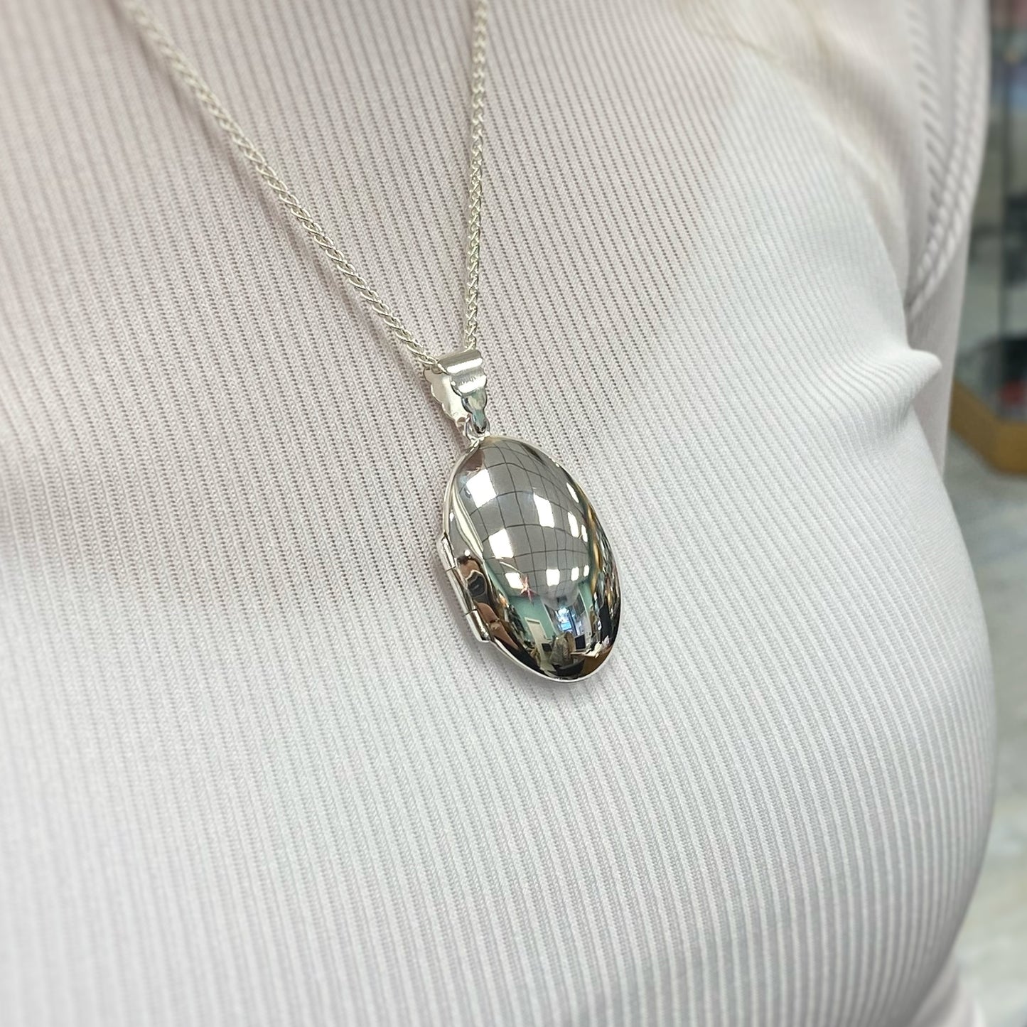 Plain Sterling Silver Locket