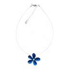 Dark Blue Flower Necklace | Watch This Space