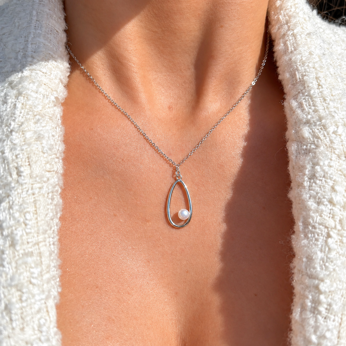 Sterling Silver Freshwater Pearl Necklace