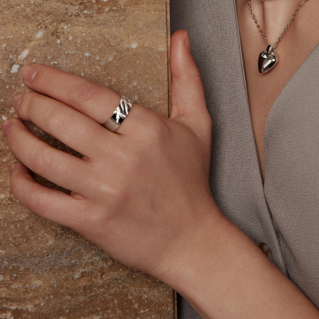 Sterling Silver Shield Pendant Necklace | Ania Haie
