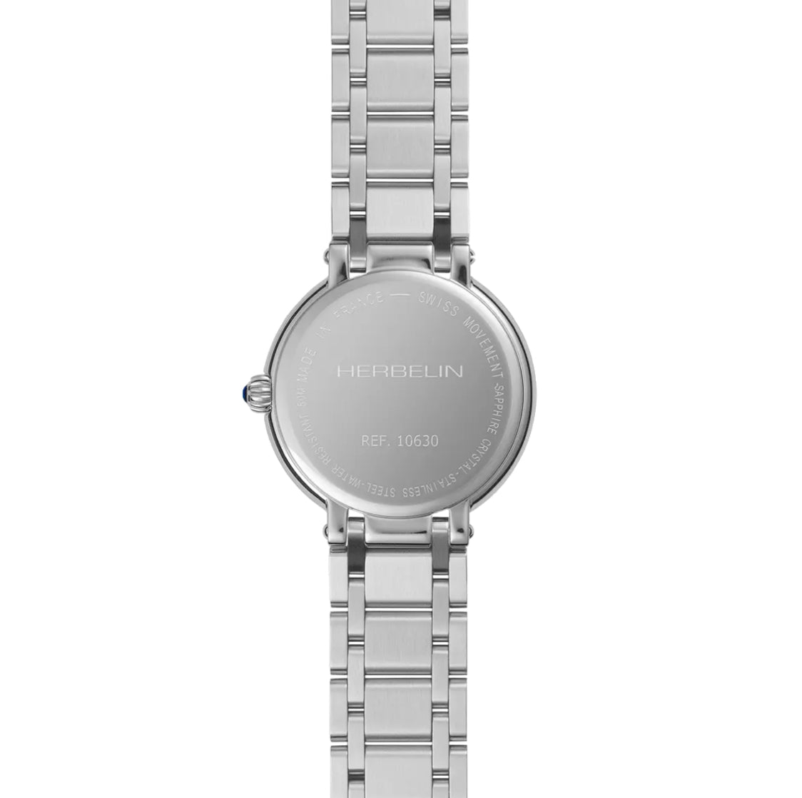 Herbelin Galet Ladies Steel Two-Tone Watch with White Dial