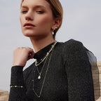 Linked Shell Pearl Drop Pendant 14ct Gold Plated Necklace | Ania Haie