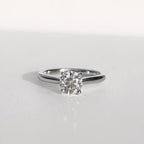 'The Marilyn' 1ct Natural Diamond Platinum Solitaire Engagement Ring | Size M