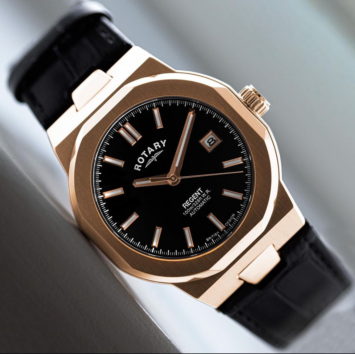 Rotary Rose Gold Sport Automatic Gents Watch