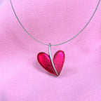 Pre-Order | Reversible Pink or Red Heart Necklace | Watch This Space