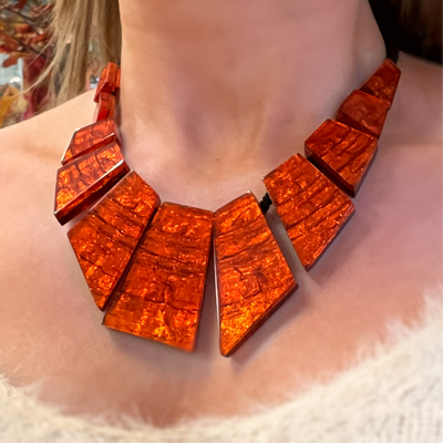 Pre-Order | Chunky Orange Necklace | Watch This Space