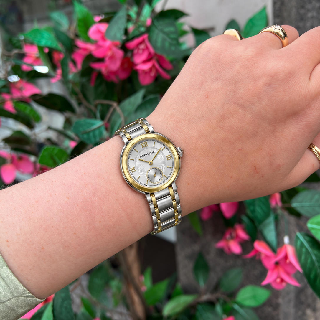 Herbelin | Galet Steel Watch with Mother of Pearl Dial | Ladies