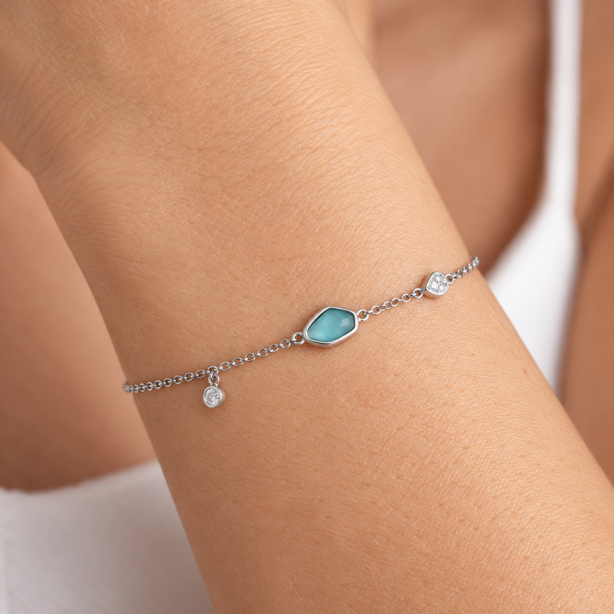 Turquoise Discs Sterling Silver Bracelet | Ania Haie