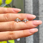 Pearl & Cubic Zirconia Bee Sterling Silver Stud Earrings