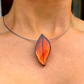 Orange Leaf Necklace | Watch This Space