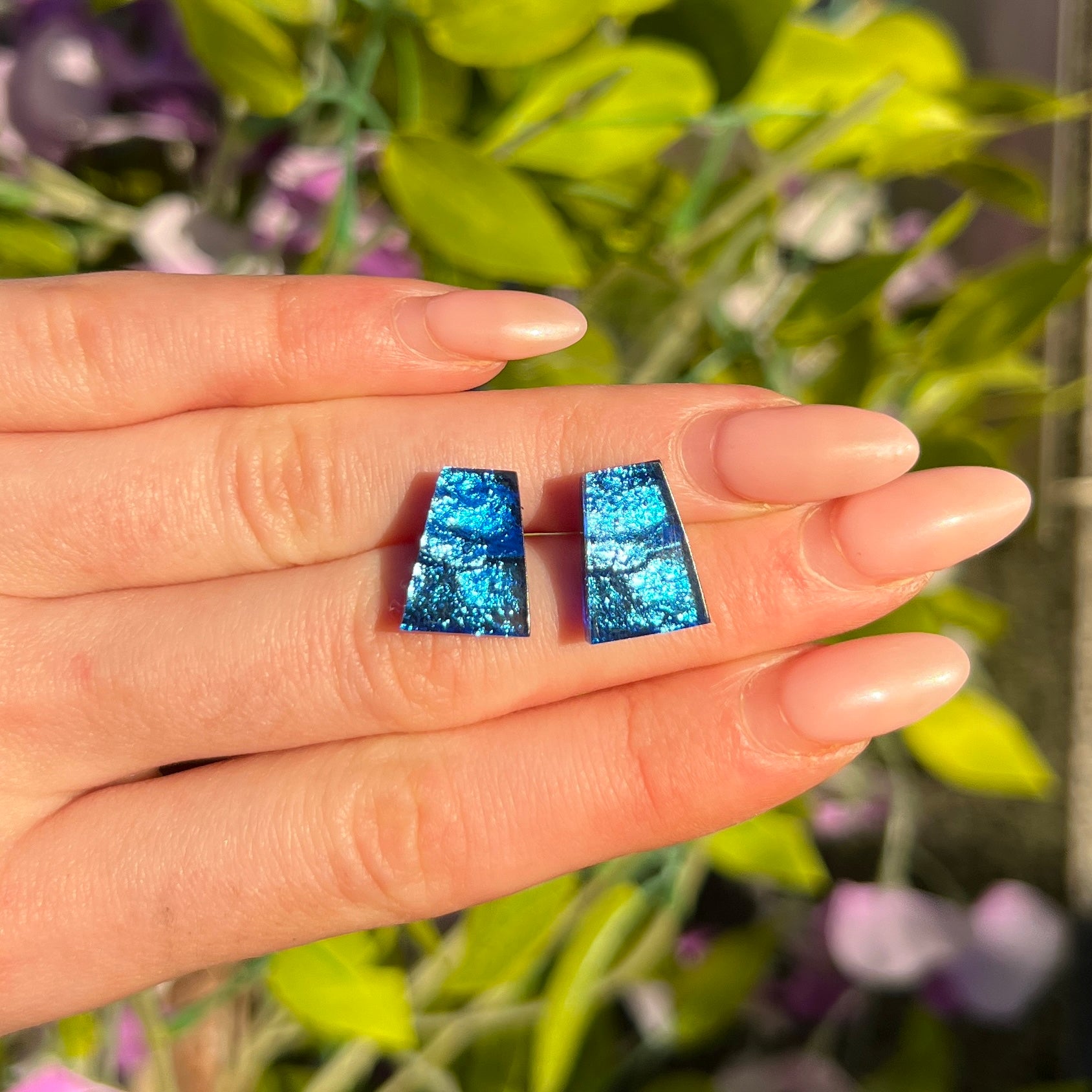 Blue Stud Earrings | Watch This Space