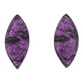 Purple Aztec Leaf Stud Earrings | Watch This Space