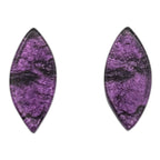 Purple Aztec Leaf Stud Earrings | Watch This Space