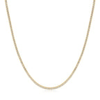 Gold on Silver Pavé Cubic Zirconia Tennis Necklace | Ania Haie