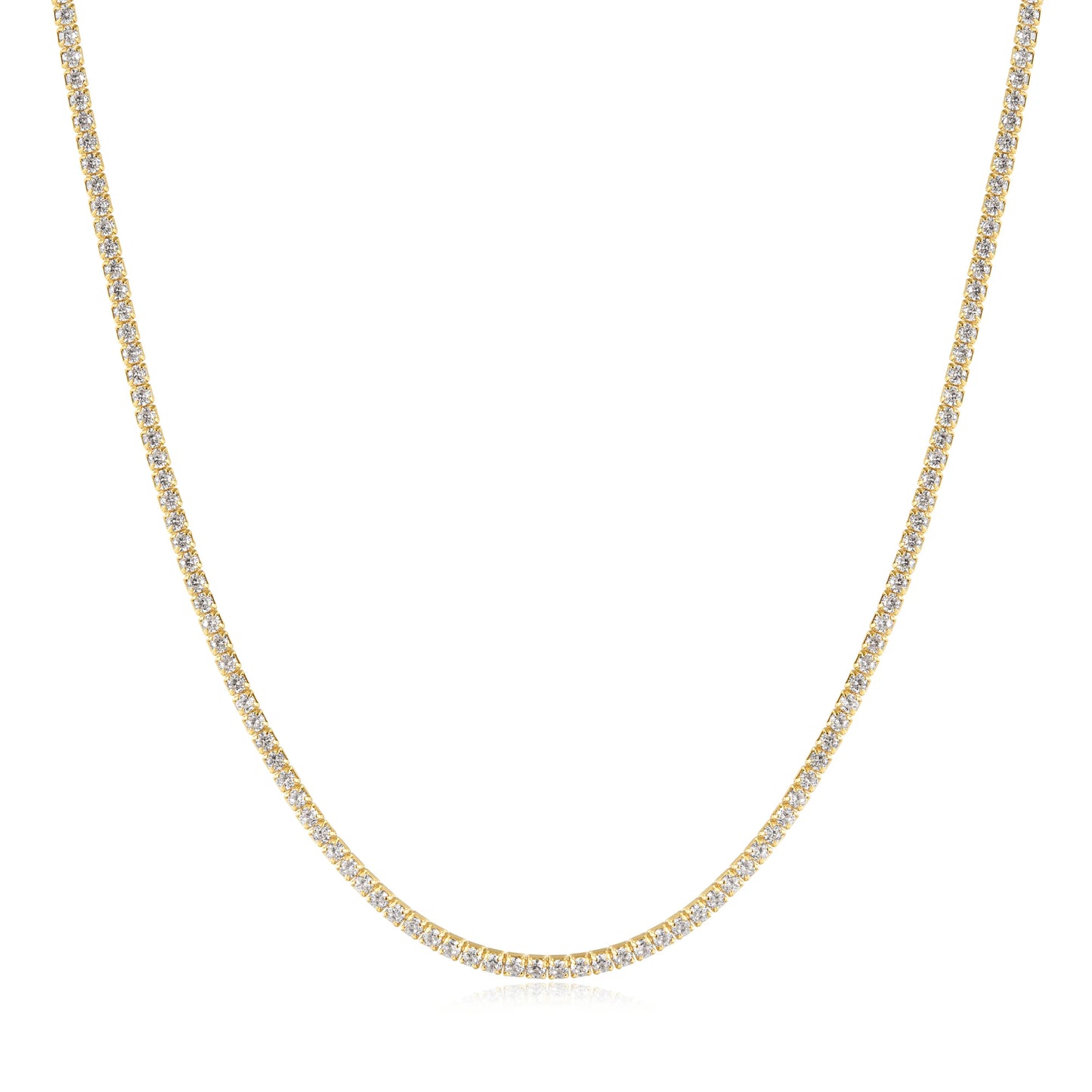 Ania Hae Gold Pavé Tennis Necklace