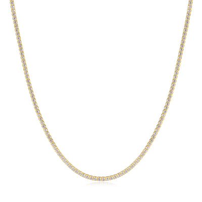 Gold Pavé Tennis Necklace | Ania Haie