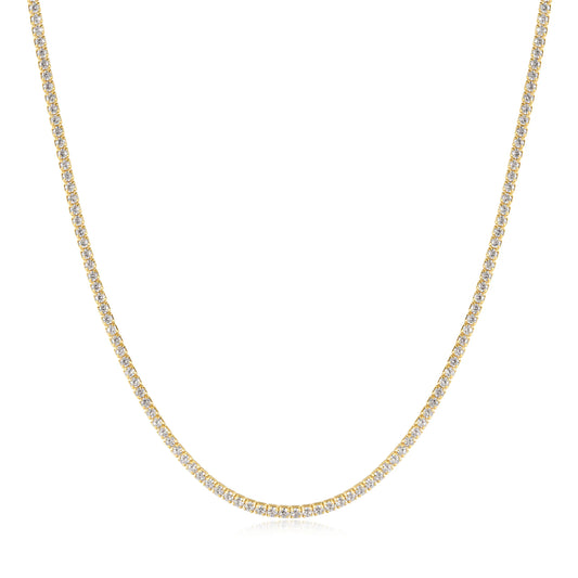 Ania Hae Gold Pavé Tennis Necklace