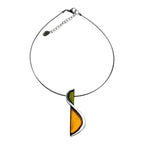 Orange and Green Pistachio Pendant Necklace | Watch This Space