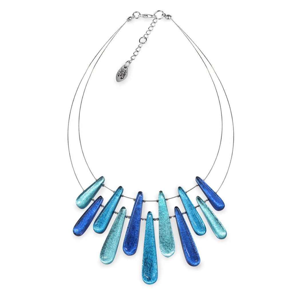 Blue Teardrop Necklace | Watch This Space