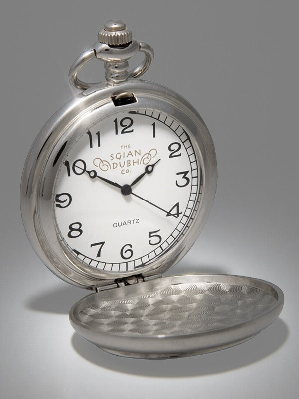 Rose Motif Quartz Pocket Watch
