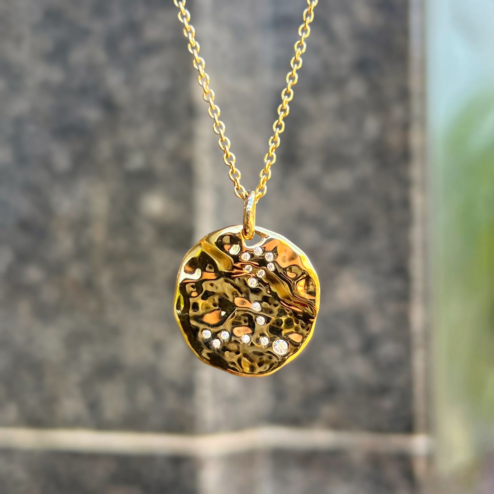 9ct Yellow Gold Plated Star Sign Constellation Necklace
